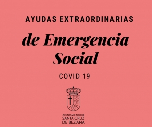 El Ayuntamiento de Santa Cruz de Bezana tramita, a través de los Servicios Sociales, un plan de Ayudas Extraordinarias de Emergencia Social Covid19