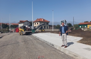 El Ayuntamiento ejecuta la reurbanización integral de las calles La Llata y El Santuco, en Sancibrián