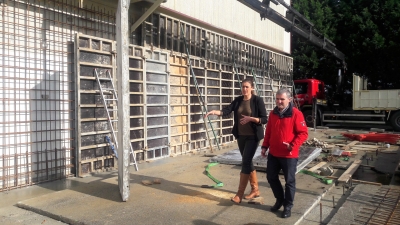 Obras de mejora en el Polideportivo de Soto de la Marina