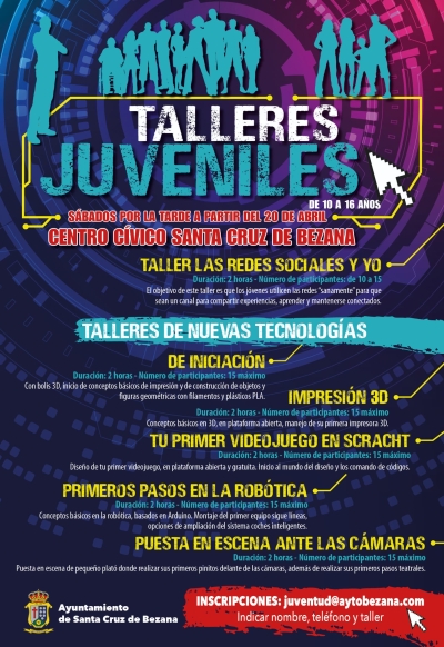 Talleres Juveniles para el desarrollo creativo y tecnológico en Santa Cruz de Bezana