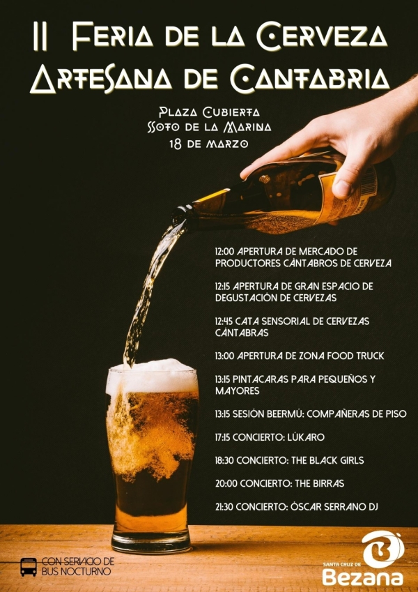 La Plaza de Soto de la Marina acoge, este sábado, la II Feria de la Cerveza Artesana de Cantabria