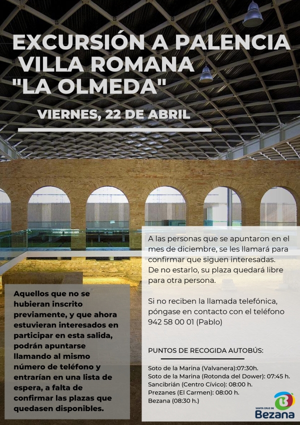 Excursión a la Villa Romana de &quot;La Olmeda&quot;, en Palencia