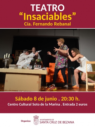 El sábado 8 de junio, TEATRO.